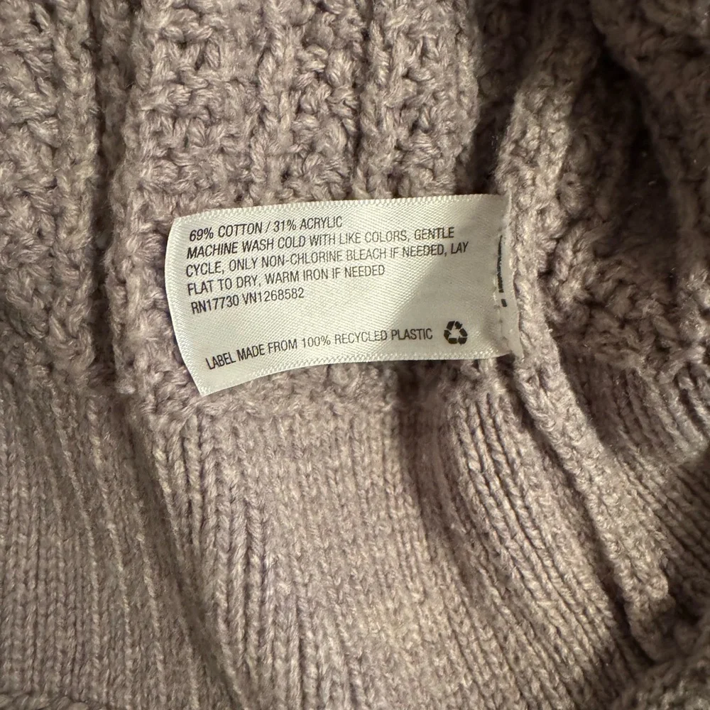 Lavender Knit Crew Neck Sweater - Picture 4 of 4